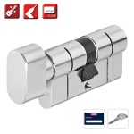 Κύλινδρος Ασφαλείας 30/30 KD6PSN με πόμολο - Ε.Α 6 ΚΥΛΙΝΔΡΟΣ ΚΛΕΙΔΑΡΙΑΣ