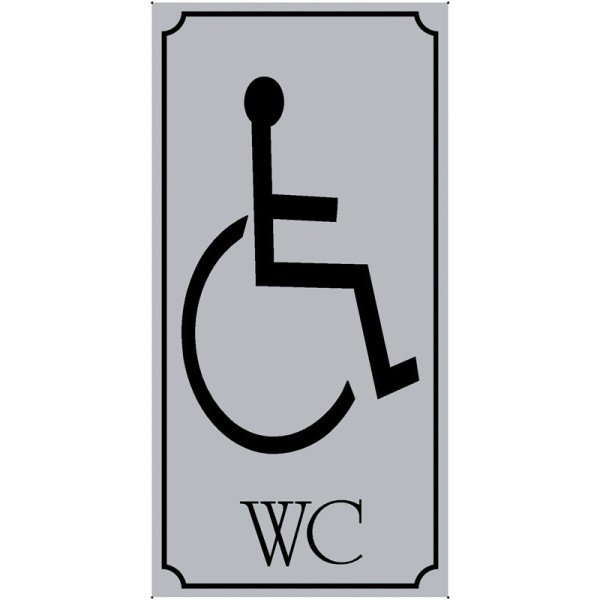 Πινακίδες σήμανσης PVC ''WC'' για ΑΜΕΑ 