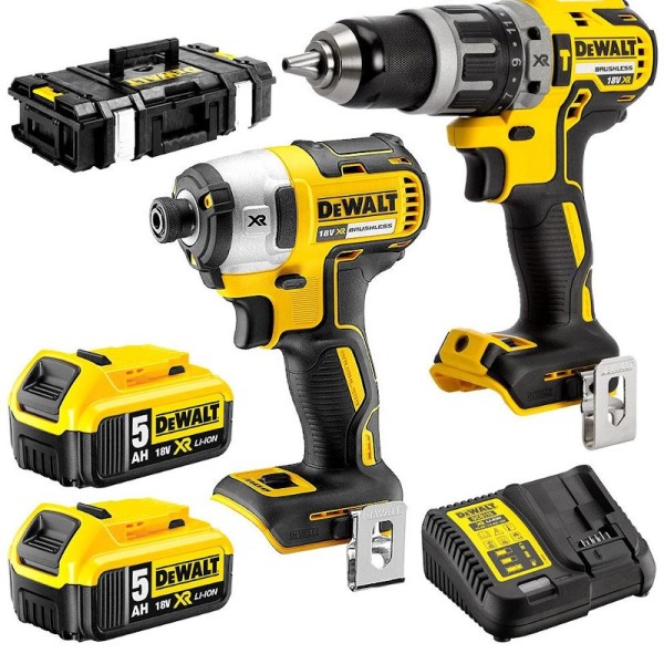 Dewalt DCK266P2 Σετ Κρουστικό Δραπανοκατσάβιδο & Παλμικό Κατσαβίδι 18V με 2 Μπαταρίες 5Ah και Θήκη ΣΕΤ ΕΡΓΑΛΕΙΩΝ
