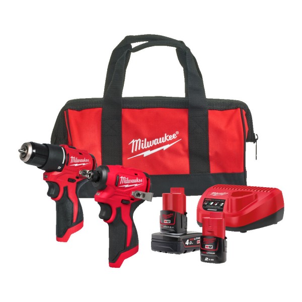 SET ΕΡΓΑΛΕΙΩΝ Μ12 BLPP2B-422B BRUSHLESS, MILWAUKEE ΕΡΓΑΛΕΙΑ ΜΠΑΤΑΡΙΑΣ