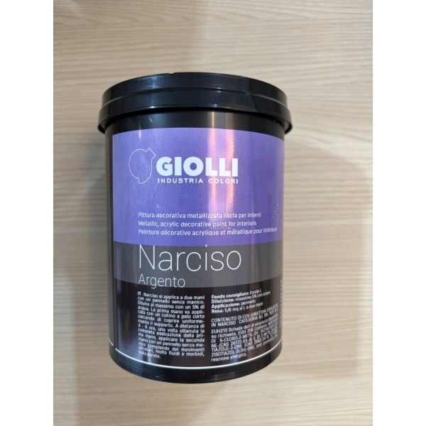 GIOLLI NARCISO 1LT ARGENTO ΧΡΩΜΑΤΑ - ΧΡΩΜΑΤΑ ΤΟΙΧΟΥ