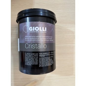 GIOLLI 322 CRISTALLO ΑΔΙΑΦΑΝΕΣ ΜΕΤΑΛΛΙΚΟ ΧΡΩΜΑ ΜΕ ΛΕΠΤΟ ΓΚΛΙΤΕΡ ΑΣΗΜΙ 1LT ΧΡΩΜΑΤΑ - ΧΡΩΜΑΤΑ ΤΟΙΧΟΥ