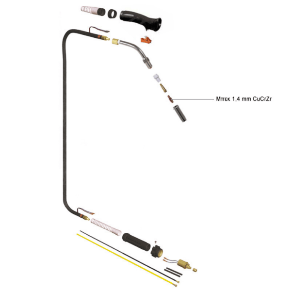 ΑΚΡΟΦΥΣΙΟ (ΜΠΕΚ) CuCrZr D1.4mm ΤΣΙΜΠΙΔΑΣ MIG N40 & NW501 