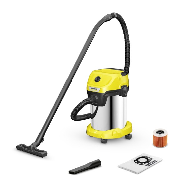Karcher WD3 S V-19/4/20 Σκούπα Υγρών / Στερεών 1000W με Ανοξείδωτο Κάδο 19lt ΣΚΟΥΠΕΣ ΗΛΕΚΤΡΙΚΕΣ