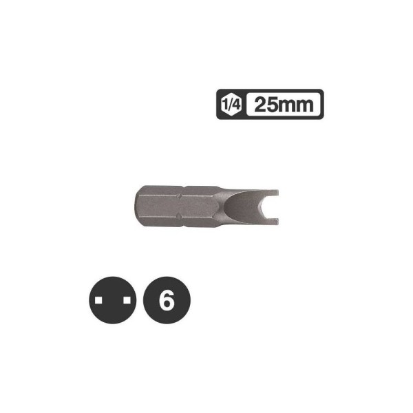 ΜΥΤΕΣ FORCE 123S2506 1/4 2 ΕΓΚΟΠΩΝ 6Χ25 Μύτες 2 Εγκοπών (Spanner)