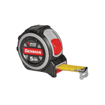 ΜΕΤΡΟ ΡΟΛΟ, IRON BLADE, ΔΙΠΛΗΣ ΟΨΗΣ, BENMAN, 5mX25mm (71020) ΕΡΓΑΛΕΙΑ ΧΕΙΡΟΣ