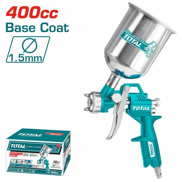 TOTAL ΠΙΣΤΟΛΙ ΒΑΦΗΣ ΑΝΩ ΔΟΧΕΙΟ 400cc / 1.5mm (TAT10401) Ηλεκτρικά Εργαλεία