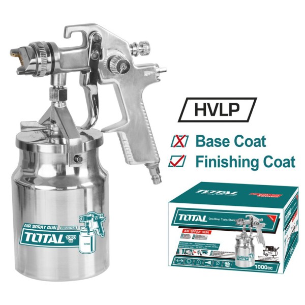 TOTAL ΠΙΣΤΟΛΙ ΒΑΦΗΣ ΚΑΤΩ ΔΟΧΕΙΟ ΕΠΑΓΓ. HVLP 1.000cc / 1.4mm (TAT11004) Ηλεκτρικά Εργαλεία