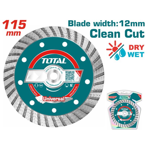 TOTAL ΔΙΑΜ/ΣΚΟΣ UNIVERSAL TURBO 115 Χ 22.2mm (TAC2131151) Ηλεκτρικά Εργαλεία