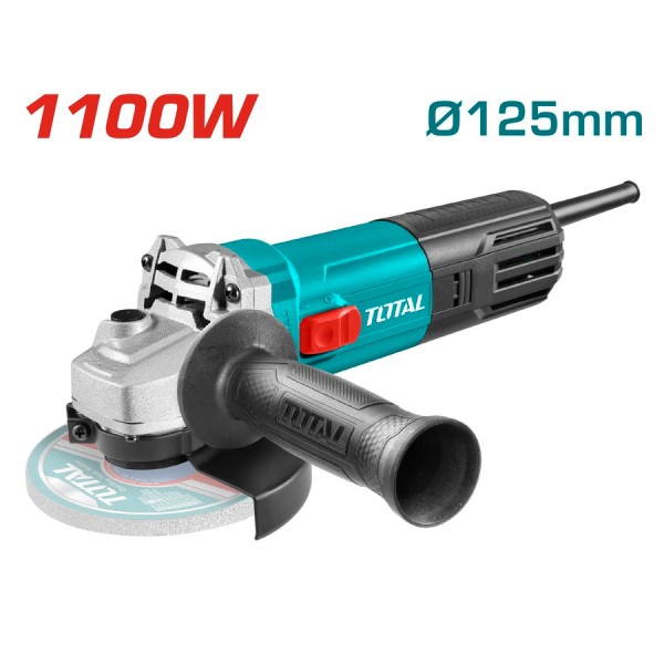 TOTAL ΓΩΝΙΑΚΟΣ ΤΡΟΧΟΣ 1.100W/125mm(TG11012526) Ηλεκτρικά Εργαλεία TOTAL ΓΩΝΙΑΚΟΣ ΤΡΟΧΟΣ 1.100W/125mm(TG11012526) Ηλεκτρικά Εργαλεία
