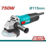 TOTAL ΓΩΝΙΑΚΟΣ ΤΡΟΧΟΣ 750W/115mm SUPER SELECT (TG10711556) Ηλεκτρικά Εργαλεία