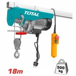 TOTAL ΗΛΕΚΤΡΙΚΟ ΠΑΛΑΓΚΟ 900W 250/500Kg 18m (TLH1952) Υδραυλικά - Ηλεκτρολογικά