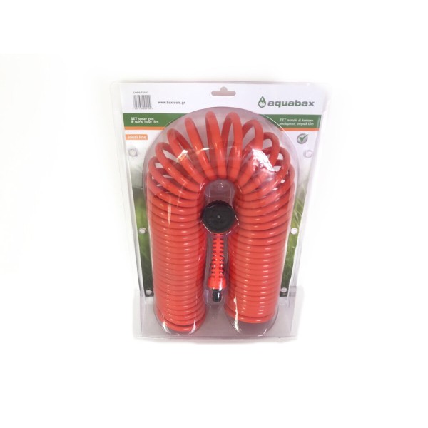 AQUABAX ΣΕΤ ΠΙΣΤΟΛΙ & ΛΑΣΤΙΧΟ ΠΟΤΙΣΜΑΤΟΣ ΣΠΙΡΑΛ 15m (TS5012-3) Υδραυλικά - Ηλεκτρολογικά