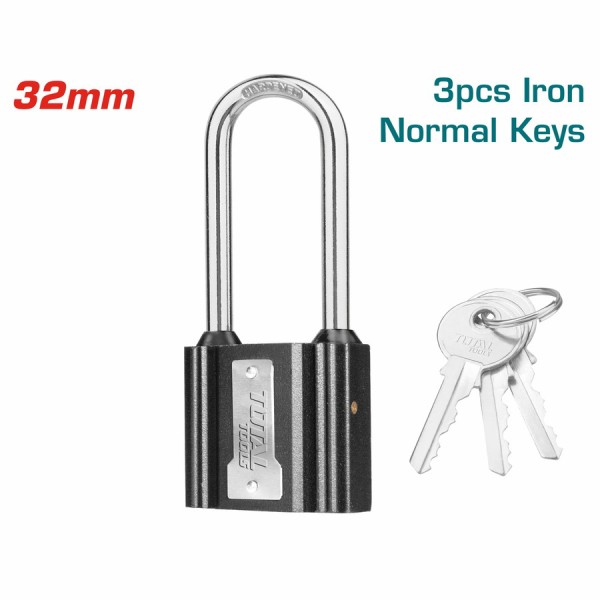 TOTAL ΛΟΥΚΕΤΟ ΜΑΥΡΟ ΜΑΚΡΥΛΑΙΜΟ 32mm TLK31321L Σιδηρικά - Βιομηχανικά