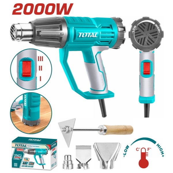 TOTAL ΕΠΑΓΓ. ΠΙΣΤΟΛΙ ΘΕΡΜΟΥ ΑΕΡΑ 2.000W (TB20045) TOTAL ΕΠΑΓΓ. ΠΙΣΤΟΛΙ ΘΕΡΜΟΥ ΑΕΡΑ 2.000W (TB20045)