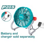 TOTAL ΑΝΕΜΙΣΤΗΡΑΣ ΡΕΥΜΑΤΟΣ & ΜΠΑΤ. Li-ion 20V ΧΩΡΙΣ ΜΠΑΤΑΡΙΑ & ΦΟΡΤΙΣΤΗ (TFALI2002) ΗΛΕΚΤΡΙΚΑ ΕΡΓΑΛΕΙΑ