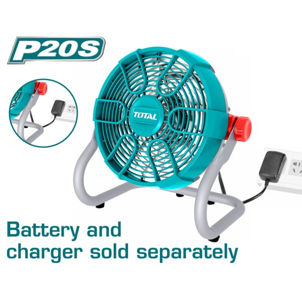 TOTAL ΑΝΕΜΙΣΤΗΡΑΣ ΡΕΥΜΑΤΟΣ & ΜΠΑΤ. Li-ion 20V ΧΩΡΙΣ ΜΠΑΤΑΡΙΑ & ΦΟΡΤΙΣΤΗ (TFALI2002) ΗΛΕΚΤΡΙΚΑ ΕΡΓΑΛΕΙΑ