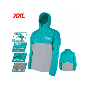 ΑΔΙΑΒΡΟΧΟ ΑΝΤΙΑΝΕΜΙΚΟ TZAKET ΓΚΡΙ/ΠΡΑΣΙΝΟ 2XLARGE Είδη Προστασίας