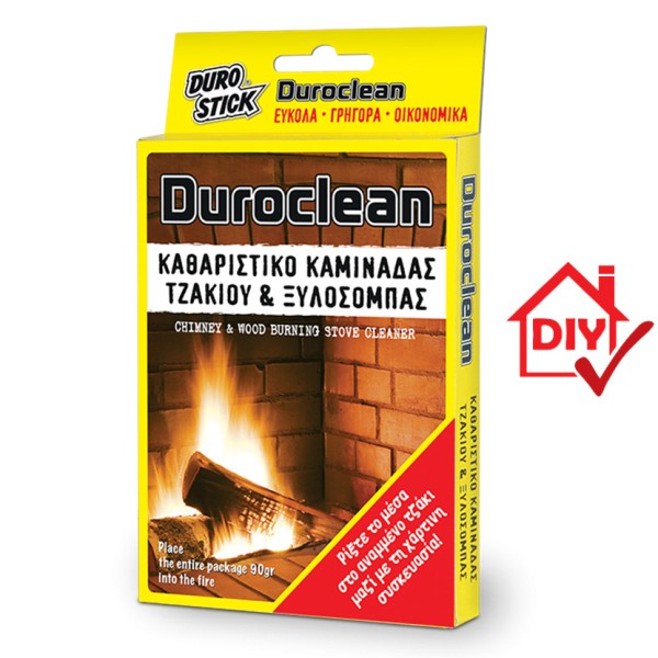 Duroclean Καθαριστικό καμινάδας, τζακιού και ξυλόσομπας 90gr Σιδηρικά - Βιομηχανικά