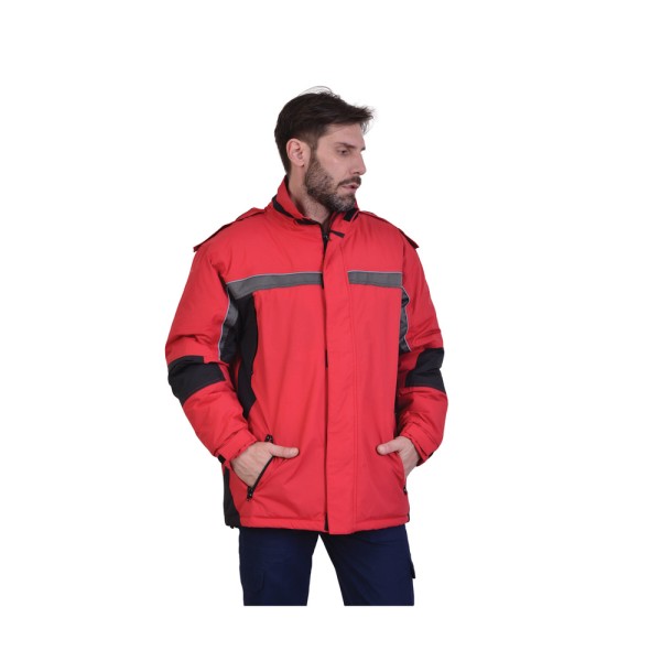 ΤΖΑΚΕΤ PARKA ΚΟΚΚΙΝΟ ΕΙΔΗ ΠΡΟΣΤΑΣΙΑΣ