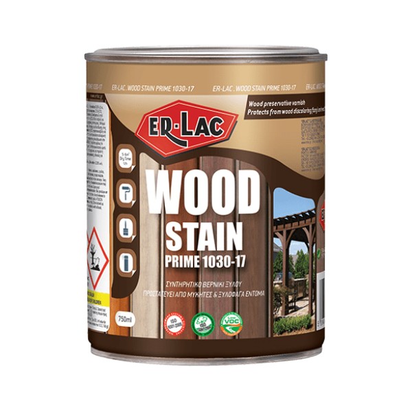 Βερνίκι αστάρι εμποτισμού ξύλου ER-LAC WOOD-STAIN PRIME 1030-17 ΧΡΩΜΑΤΑ - ΧΡΩΜΑΤΑ ΤΟΙΧΟΥ