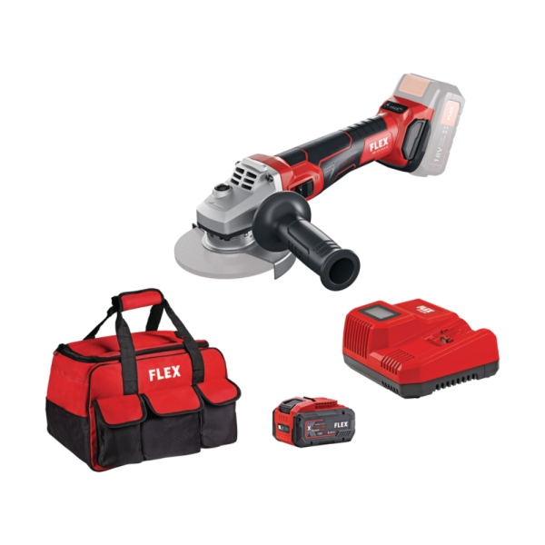 ΡΥΘΜΙΖΟΜΕΝΟΣ ΓΩΝΙΑΚΟΣ ΤΡΟΧΟΣ ΜΠΑΤΑΡΙΑΣ FLEX- ΣΕΤ LBE 125 18.0-EC/8.0  ΗΛΕΚΤΡΙΚΑ ΕΡΓΑΛΕΙΑ