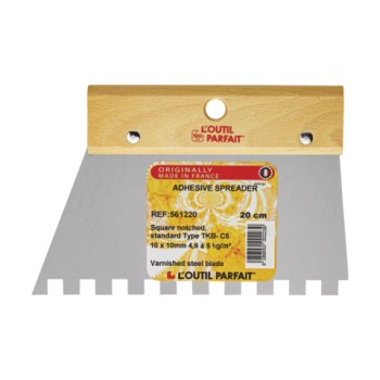 ΣΠΑΤΟΥΛΑ ΠΛΑΚΑΔΩΝ 200mm (5612) ΤΕΤΡΑΓΩΝΟ ΔΟΝΤΙ 15x15, LOUTIL  (21178)