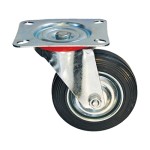 ΡΟΔΑ ΠΕΡΙΣΤΡΕΦΟΜΕΝΗ ΜΑΥΡΗ ΜΕ ΡΟΥΛΕΜΑΝ 160mm, FF GROUP (27529)