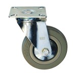 ΡΟΔΑ ΠΕΡΙΣΤΡΕΦΟΜΕΝΗ ΓΚΡΙ 100mm, FF GROUP (27549)