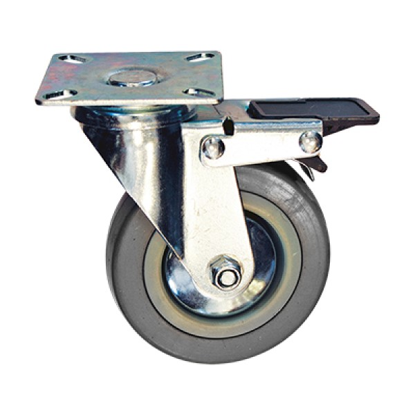 ΡΟΔΑ ΠΕΡΙΣΤΡΕΦΟΜΕΝΗ ΓΚΡΙ ΜΕ ΦΡΕΝΟ  65mm, FF GROUP (27552)