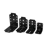 ΓΩΝΙΕΣ ΠΕΡΓΚΟΛΑΣ ΜΑΥΡΕΣ, 7Χ7cm, FF GROUP (37328)