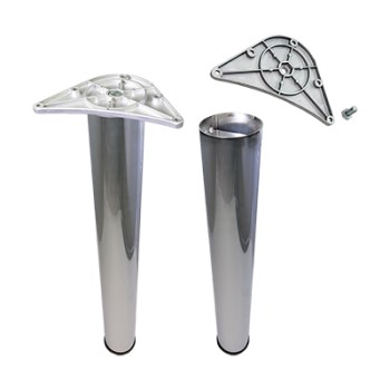 ΠΟΔΙ ΤΡΑΠΕΖΙΟΥ, ΧΡΩΜΕ, Φ80x 710mm, FF GROUP (38237)