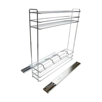 ΣΥΡΟΜΕΝΗ ΜΠΟΥΚΑΛΟΘΗΚΗ ΠΛΑΪΝΗ ΜΕ ΦΡΕΝΟ 15cm ΧΡΩΜΙΟ, STARAX (39286)