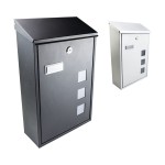 ΓΡΑΜΜΑΤΟΚΙΒΩΤΙΟ ΜΕ ΠΑΡΑΘΥΡΑΚΙ, ΓΚΡΙ ΜΕΤΑΛΛΙΚΟ, 400X253X110X0.8mm, FF GROUP (40265) Σιδηρικά - Βιομηχανικά