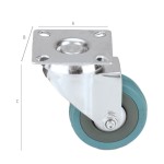 ΡΟΔΑ ΒΙΟΜΗΧΑΝΙΚΗ ΒΑΡΕΩΣ ΤΥΠΟΥ, NYLON ΜΠΛΕ, Φ 65mm, FF GROUP (40908)