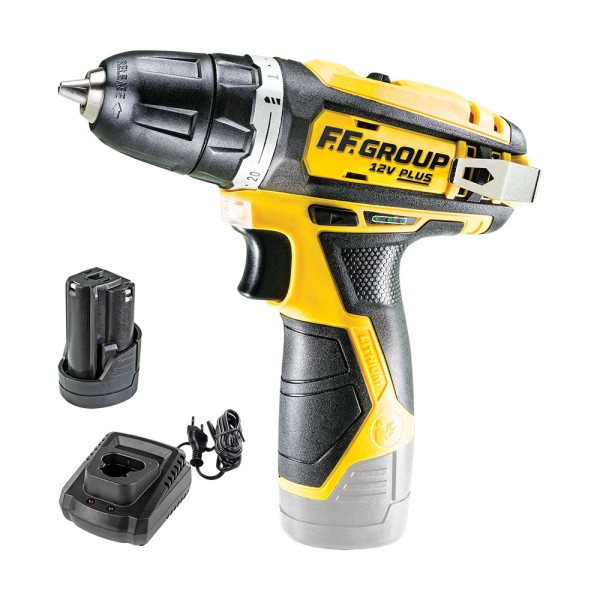 12V - ΔΡΑΠΑΝ/ΒΙΔΟ CDD-12V-PLUS, 30Nm +(1x2,0Ah) +ΦΟΡΤΙΣΤΗΣ, FF GROUP Ηλεκτρικά Εργαλεία