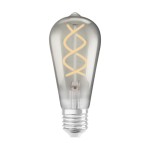 ΛΑΜΠΑ LED EDISON GLOBE, 1906, 05,00W SMOKE - ΜΕΓΑΛΟ ΣΠΕΙΡΩΜΑ 27 - ΘΕΡΜΟ ΛΕΥΚΟ ΦΩΣ 820 (45259)