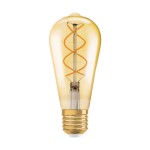 ΛΑΜΠΑ LED EDISON GLOBE, 1906, 05,00W GOLD - ΜΕΓΑΛΟ ΣΠΕΙΡΩΜΑ 27 - ΘΕΡΜΟ ΛΕΥΚΟ ΦΩΣ 820 (45263)