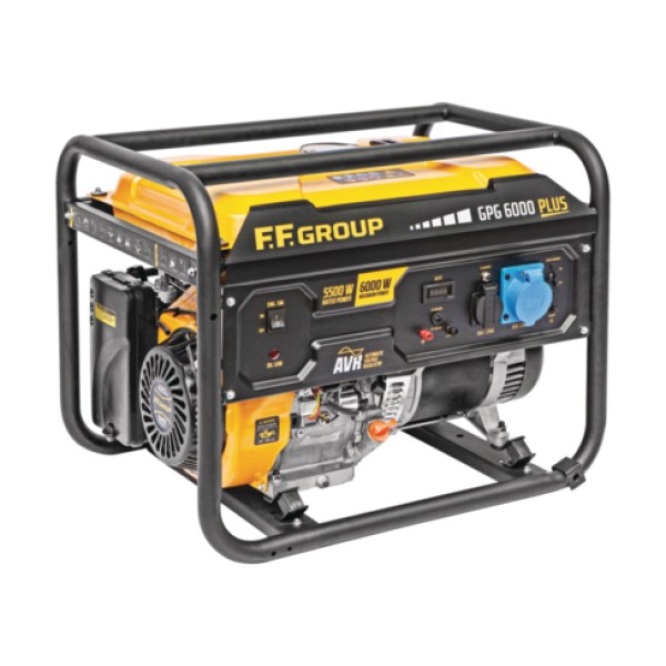 ΓΕΝΝΗΤΡΙΑ ΒΕΝΖΙΝΗΣ GPG-6000-PLUS, 1ph, 6,0kVA, 420cc, ΧΕΙΡ. ΕΚΚΙΝΗΣΗ, FF GROUP Ηλεκτρικά Εργαλεία