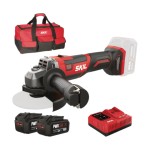 ΓΩΝΙΑΚΟΣ ΤΡΟΧΟΣ 3930CA +(2x4,0Ah) +ΤΑΧΥΦΟΡΤΙΣΤΗΣ +ΤΣΑΝΤΑ, SKIL Ηλεκτρικά Εργαλεία