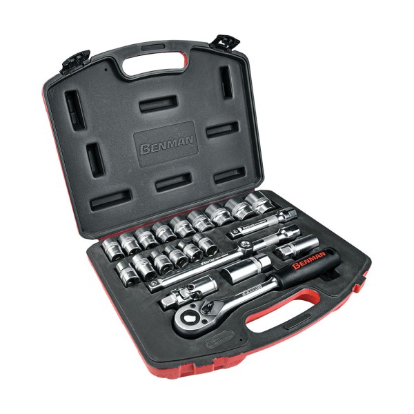 ΚΑΣΣΕΤΙΝΑ ΣΕΤ 22τεμ ΚΑΡΥΔΑΚΙΑ BENMAN 1/2'' (70238) ΕΡΓΑΛΕΙΑ ΧΕΙΡΟΣ
