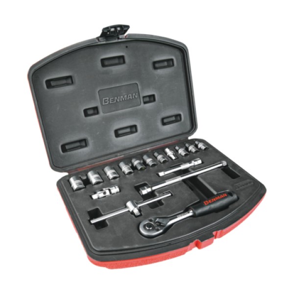 ΚΑΣΣΕΤΙΝΑ ΣΕΤ 16τεμ  BENMAN 1/4'' (70240)