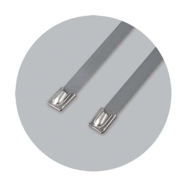 ΔΕΜΑΤΙΚΑ ΑΝΟΞΕΙΔΩΤΑ (SS316) ΜΕ ΜΠΙΛΙΑ, BENMAN, 370x4.5mm (100τμχ) (70881)