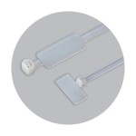 ΔΕΜΑΤΙΚΑ ΕΤΙΚΕΤΑΣ, ΛΕΥΚΑ, BENMAN, 210x2.5mm (100τμχ) (70894)