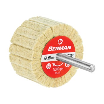 ΣΒΟΥΡΑΚΙ ΛΕΙΑΝΣΗΣ ΜΕ ΑΞΟΝΑΚΙ, ΜΑΛΛΙΝΗ ΤΣΟΧΑ, 80x50x6mm, BENMAN (72105)