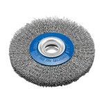 ΣΥΡΜΑΤΟΒΟΥΡΤΣΑ ΣΤΡΟΓΓΥΛΗ INOX ΓΙΑ ΔΙΔΥΜΟ ΤΡΟΧΟ BENMAN Ø150x32mm (72419) ΗΛΕΚΤΡΙΚΑ ΕΡΓΑΛΕΙΑ