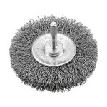 ΣΥΡΜΑΤΟΒΟΥΡΤΣΑ ΣΤΡΟΓΓΥΛΗ INOX Ø50x10mm, ΜΕ ΑΞΟΝΑΚΙ Ø06 BENMAN (72432)