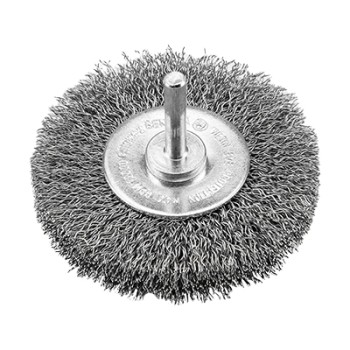 ΣΥΡΜΑΤΟΒΟΥΡΤΣΑ ΣΤΡΟΓΓΥΛΗ INOX Ø50x10mm, ΜΕ ΑΞΟΝΑΚΙ Ø06 BENMAN (72432)