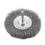 ΣΥΡΜΑΤΟΒΟΥΡΤΣΑ ΣΤΡΟΓΓΥΛΗ INOX Ø80x15mm, ΜΕ ΑΞΟΝΑΚΙ Ø06 BENMAN (72437)