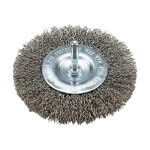 ΣΥΡΜΑΤΟΒΟΥΡΤΣΑ ΣΤΡΟΓΓΥΛΗ INOX Ø50, ΜΕ ΑΞΟΝΑΚΙ Ø06 BENMAN (72438)